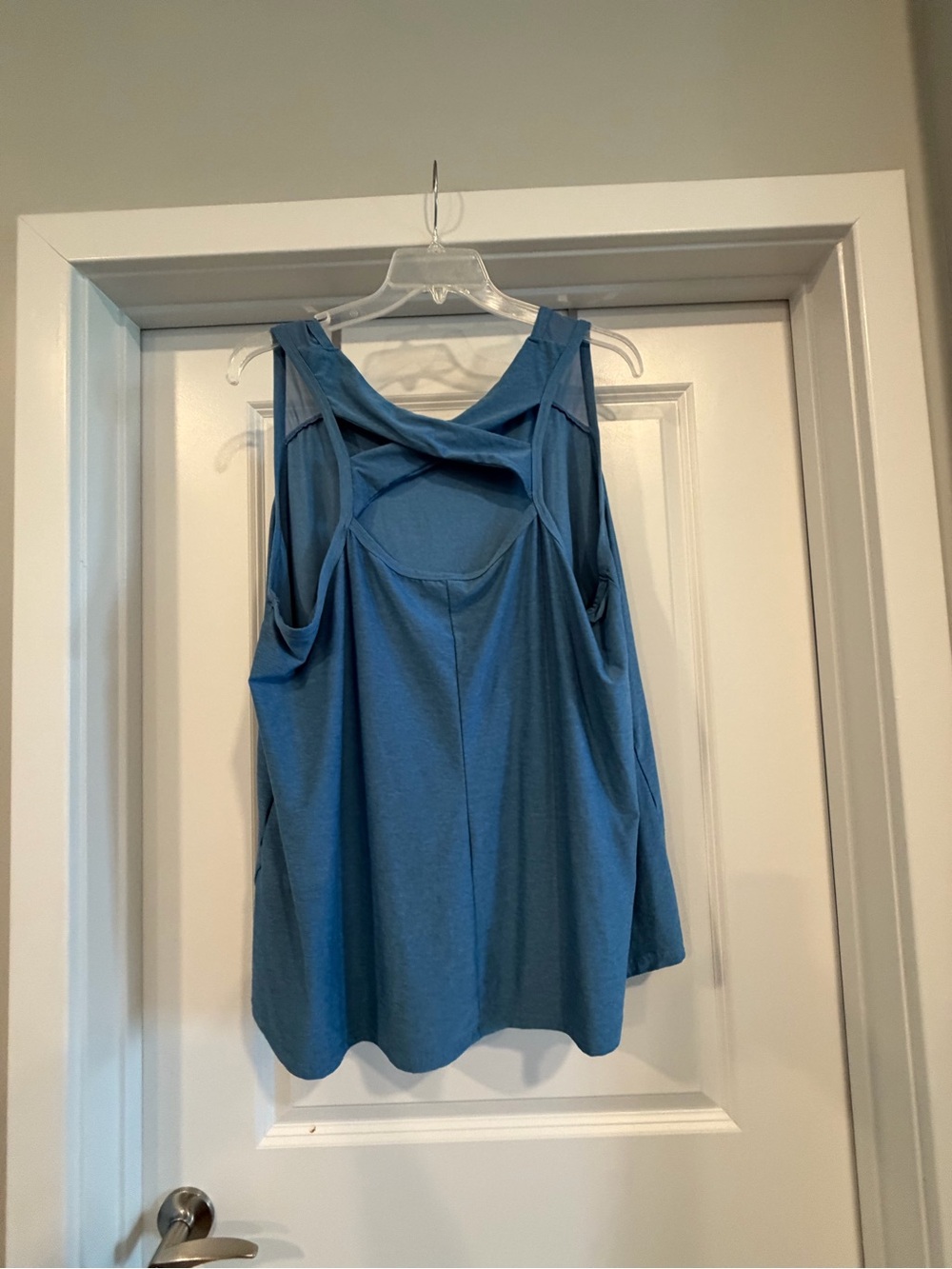 WeWander Blue Mesh Shoulder Swing Tank Top Women’s 3X Stitch Fix - Picture 2 of 5